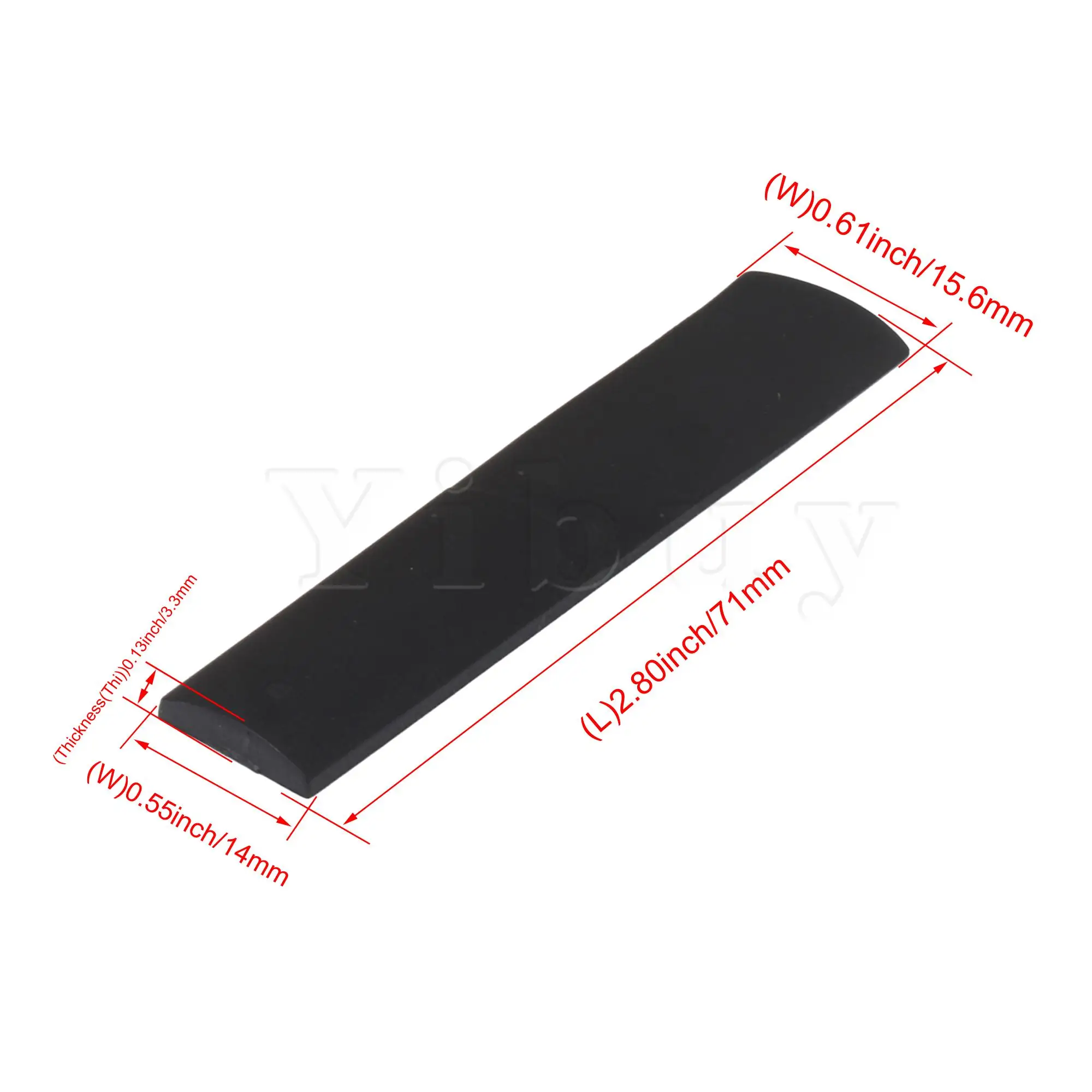 

Yibuy Resin Alto bE Sax Saxophone Reed 7.1cm Length with Sax Mouthpiece Brush