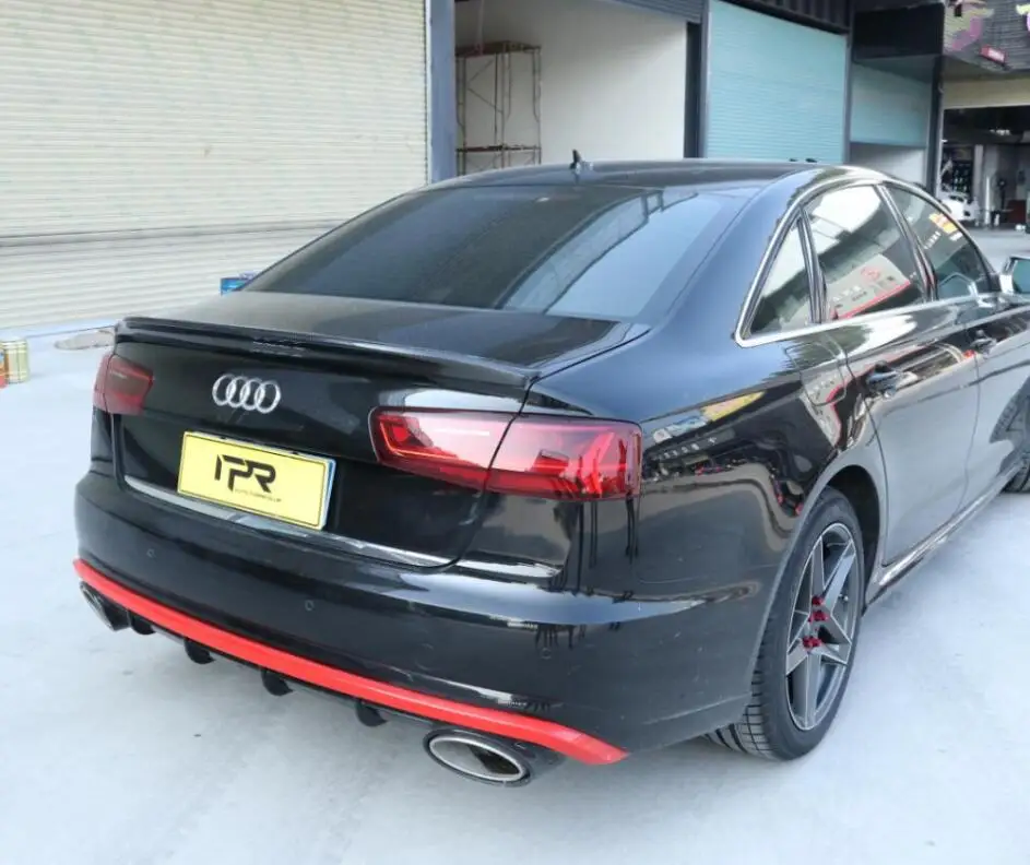 Высокое качество углеродного волокна задний багажник спойлер крыло подходит для