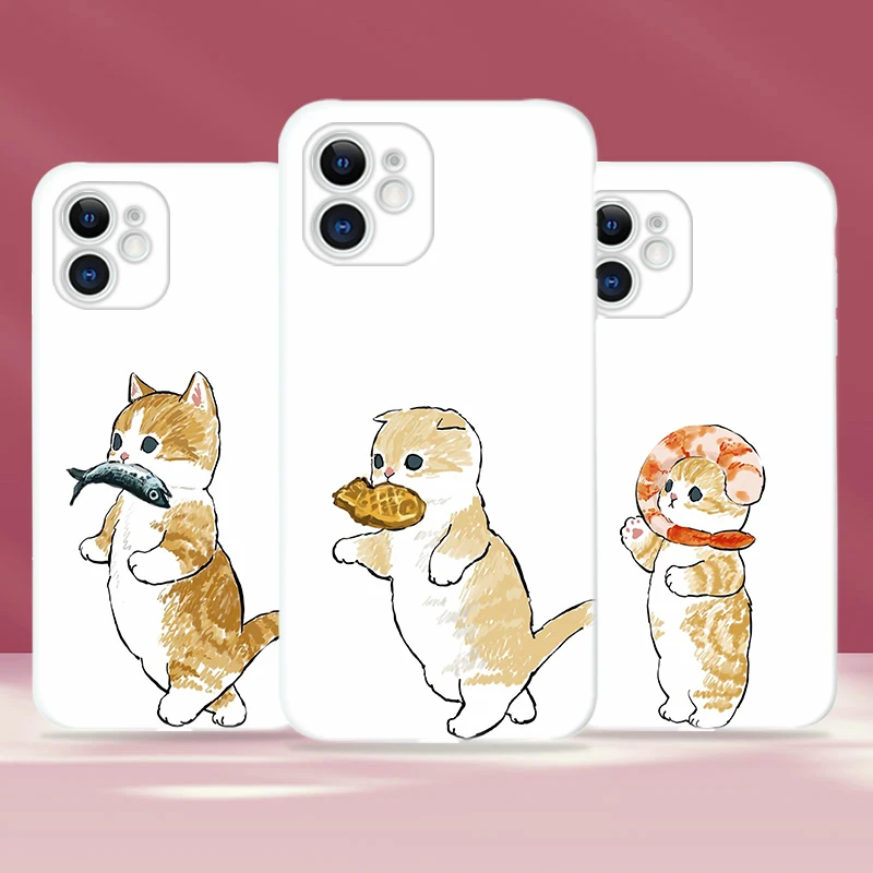 

Phone Cases For Apple iPhone 12 11 Pro MAX Mini 6 6S 7 8 Plus X XS XR For 12 11 Pro MAX SE 2020 Cute Cartoon Cats Funda Coque