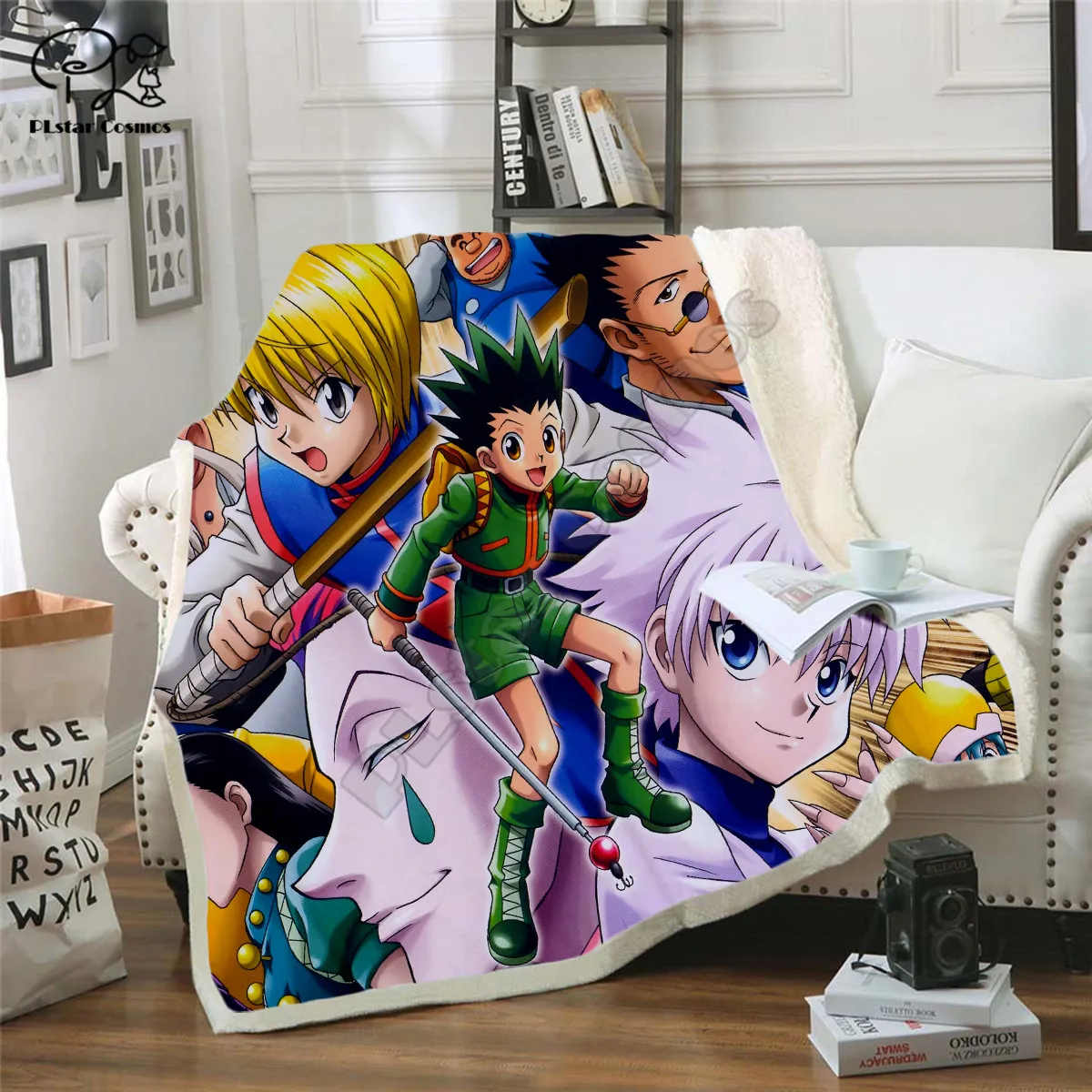 

Full-time hunter anime pattern Fleece Blanket 3D full printed Wearable Blanket Adults/kids Fleece Blanket drop shippng style -2