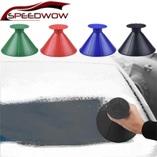 SPEEDWOW автомобильный инструмент для очистки стекол, скребок для улицы, воронка для лобового стекла, волшебный инструмент для удаления снега в форме конуса, скребок для льда