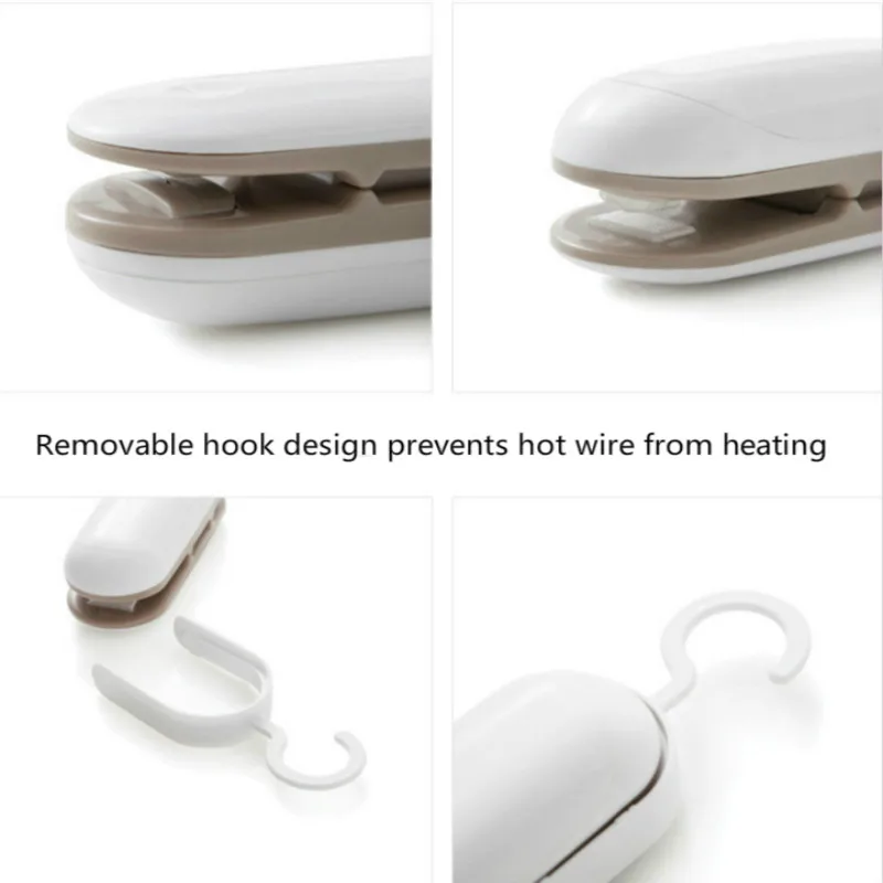 

Portable Mini Home Food Bag Sealing Machine Vacuum Food Sealer Clip Packing Container Sealer Kitchen Utensils Tools Gadgets