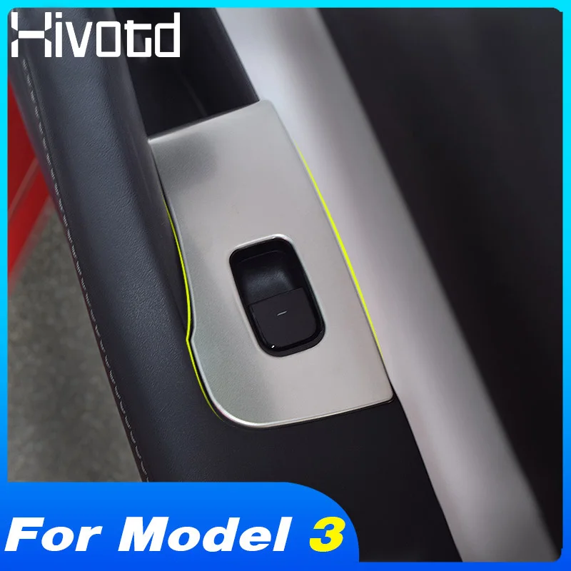 Hivotd для Tesla model 3 внутренняя дверь подлокотник окно стекло переключатель панель