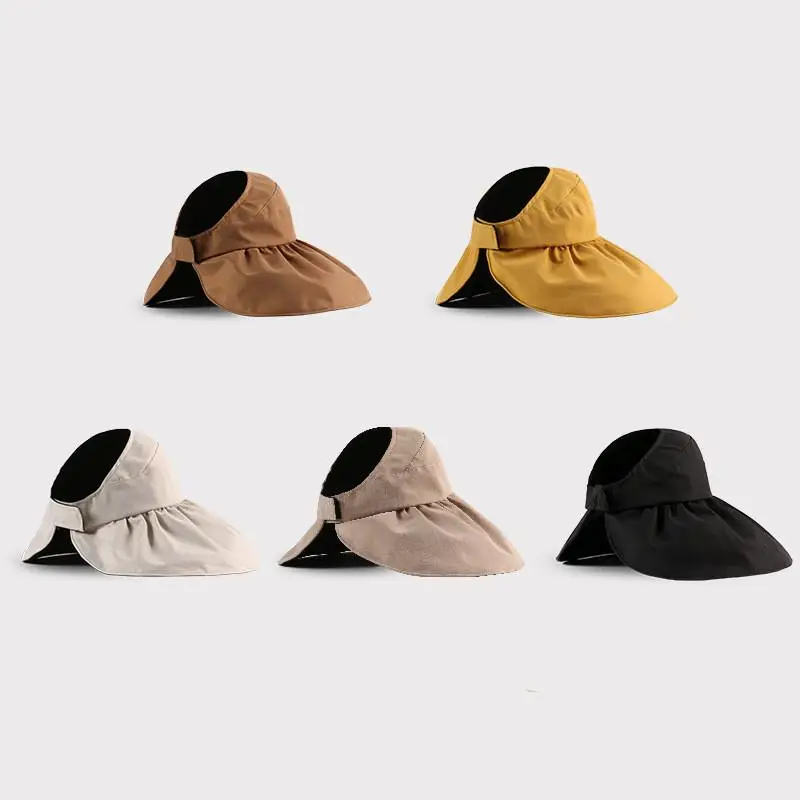 

Solid Color Cotton Bucket Hat Fisherman Hat Outdoor Travel Hat Sun Cap Hats for Women 221
