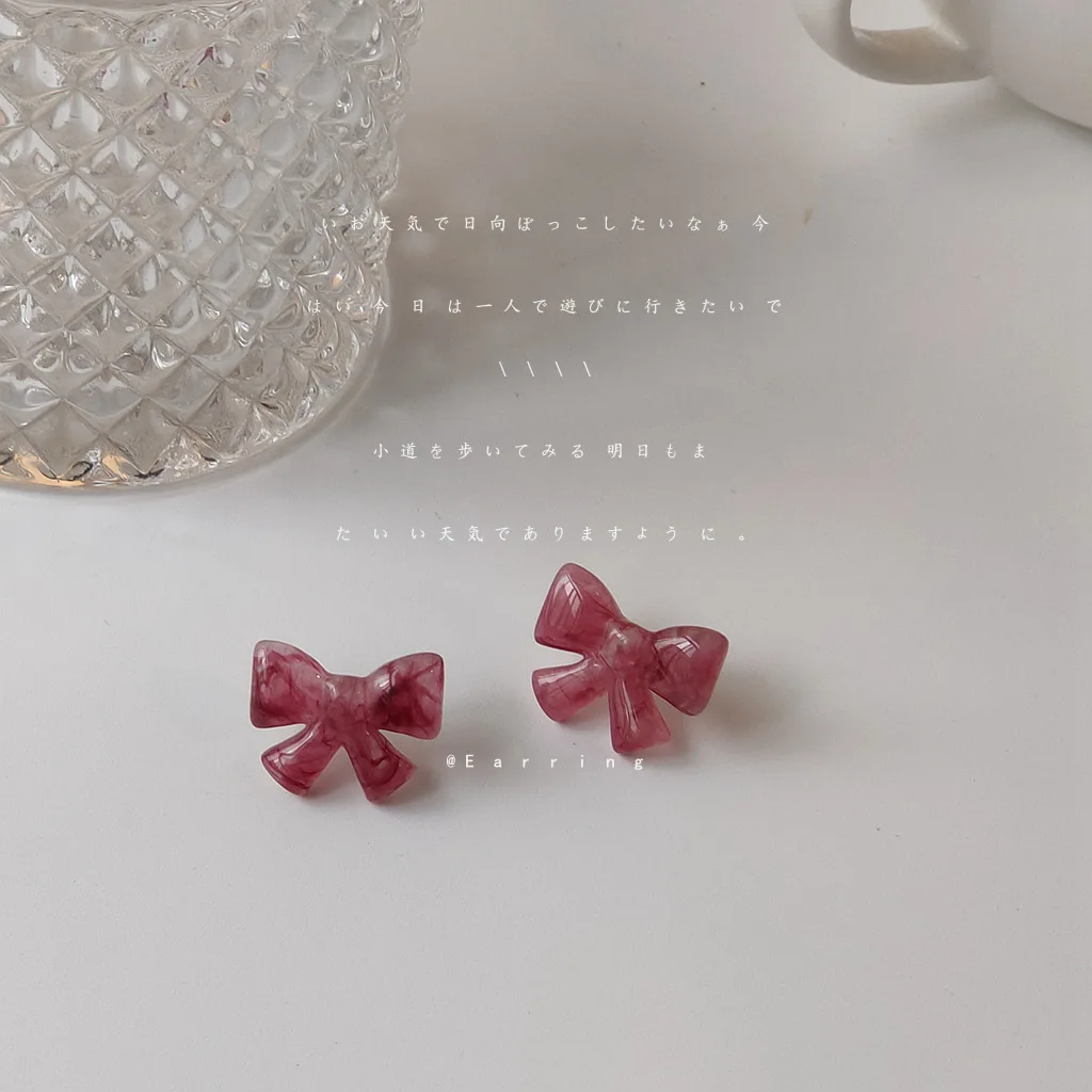 

Bowknot 925 Silver Needle Stud Earrings Fruit Party Girl Fairy Earrings Earings Fashion Jewelry 2021 Stud Earrings Wholesale