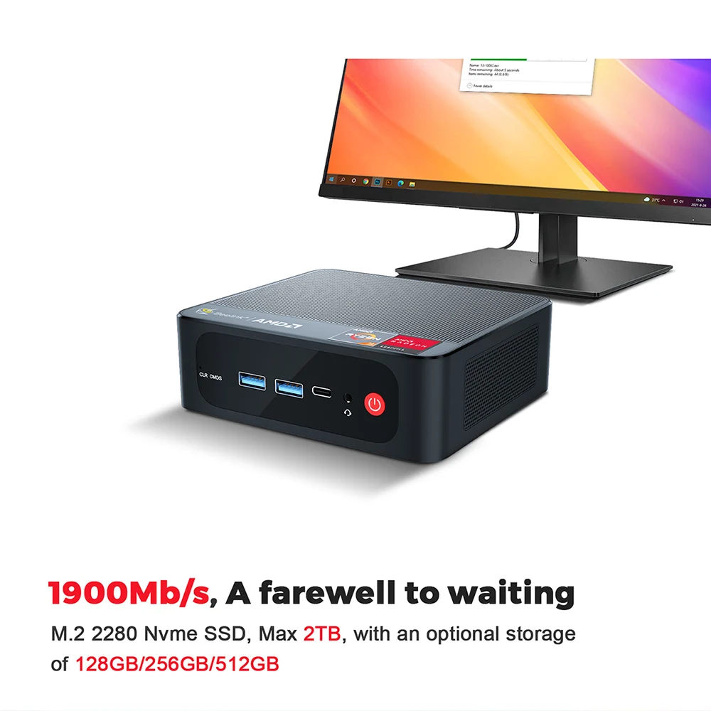 Beelink SER AMD Ryzen 3 3200U Windows 10 Pro мини ПК DDR4 16 Гб ОЗУ 256 ГБ SSD WIFI BT игровой компьютер SATA HDD NVME |