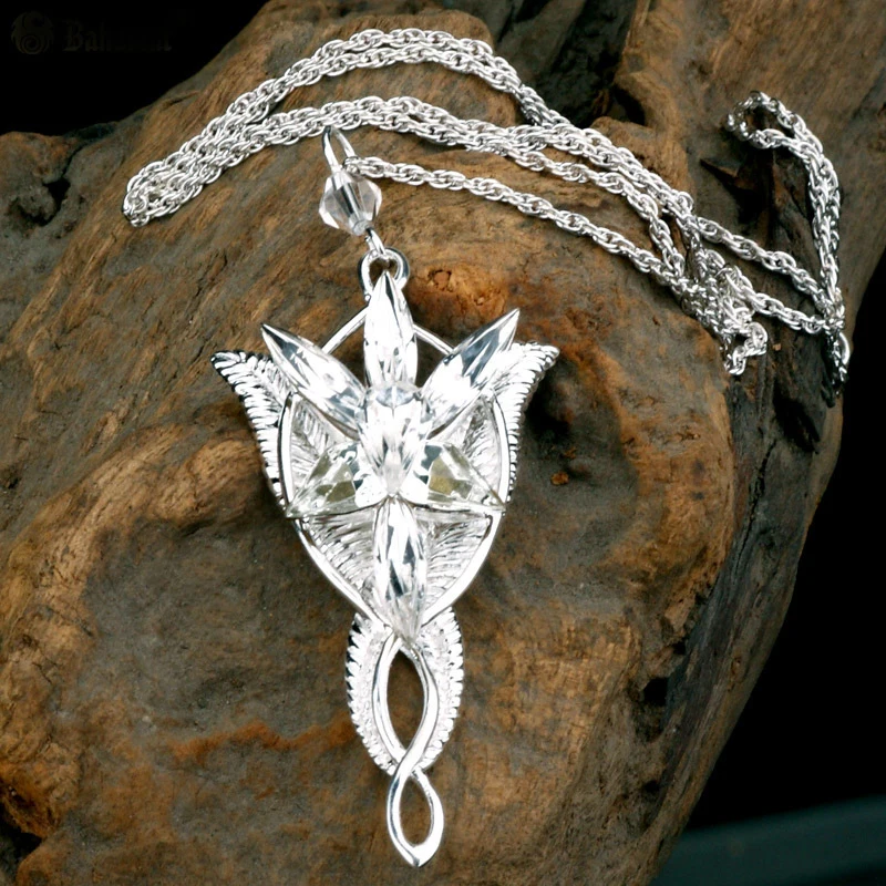 

Knobspin 925 Sterling Silver Same Arwen Necklace Fashion Fairy Princess Twilight Star Necklace Women Sweater Chain Accessories