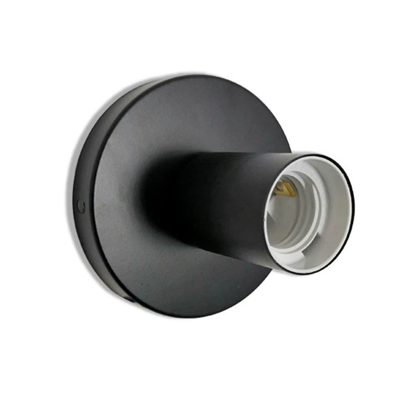 Vintage de hierro forjado lámpara de techo negro/blanco nórdico sola cabeza luz de techo para el corredor pasillo Sala almacén Hotel