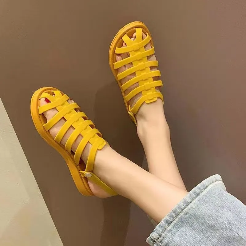 

Woman Summer Beach Slides Slip-on Beach Shoes Spring Women Rope Sandals Cute Shoes Casual Braided Fashion Flats Sandal25jm
