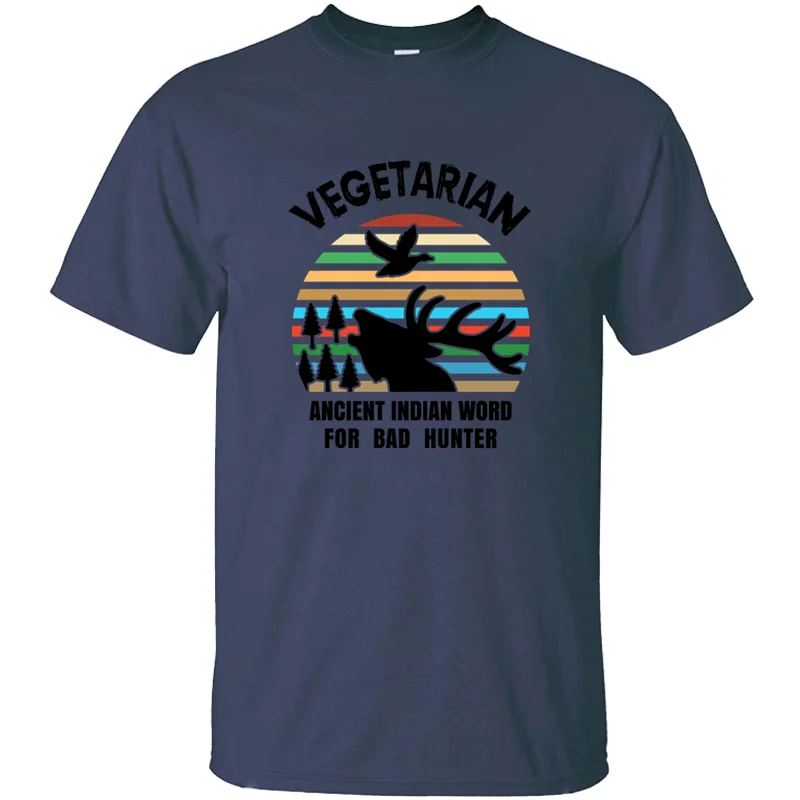 

Индивидуальная Мужская футболка Vegatrian со старыми индийскими словами «Bad Hunter», 2020, Мужская футболка в стиле хип-хоп с защитой от морщин