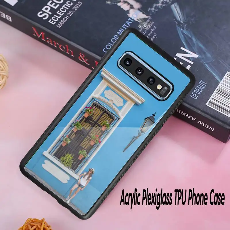 

Happy journey luxury brand case coque fundas for samsung galaxy S8 S9 S10e S20 PLUS J6 J600 cases cover