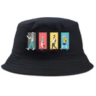 Панама с аниме-принтом Gojo Satoru, новая модная весенняя уличная шляпа унисекс в стиле Харадзюку для рыбалки