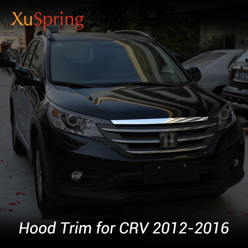 Для Honda CRV CR V 2012 2016 4TH Хромированная передняя крышка крышки капота гриль губы