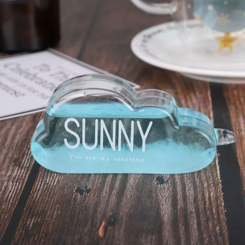 Настольный стильный прогноз погоды Storm Стекло капли воды стекло бутылка с база