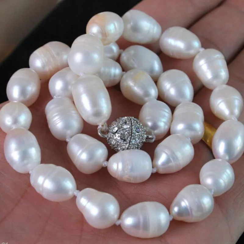 Бесплатная доставка большое 11 12 мм Натуральное белое Настоящее барокко