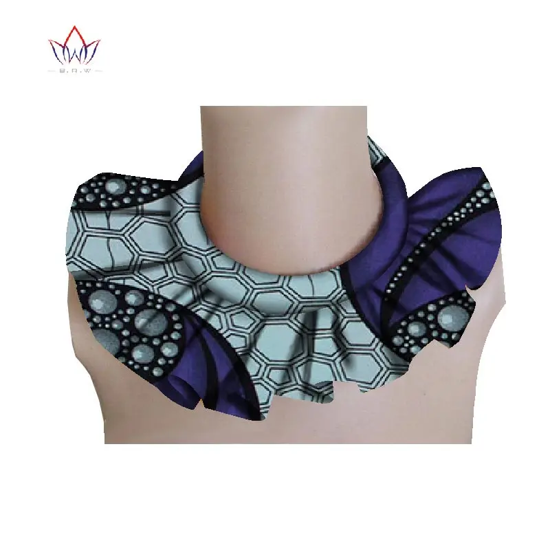 BRW африканские ожерелья-чокеры из Анкары ткань с Африканским принтом