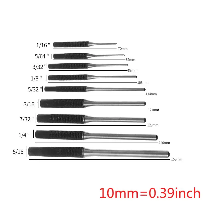 

9 Pcs/Set Hunting Remover Pin Punch Removal Tools Tactical Tackle For AR15 M4 M16 For Glock Professional Punches Roll Knurling