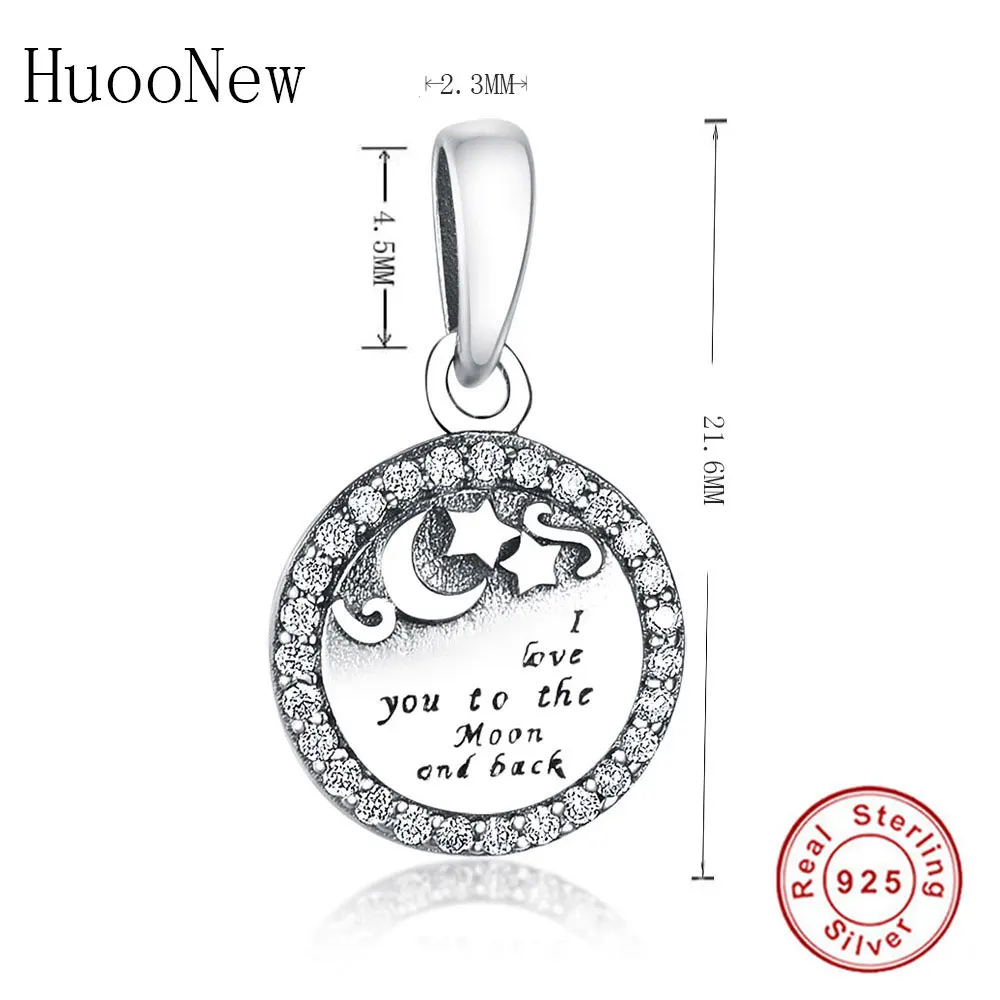 Подходят для оригинальных браслетов с подвесками Я люблю тебя до Луны | Украшения