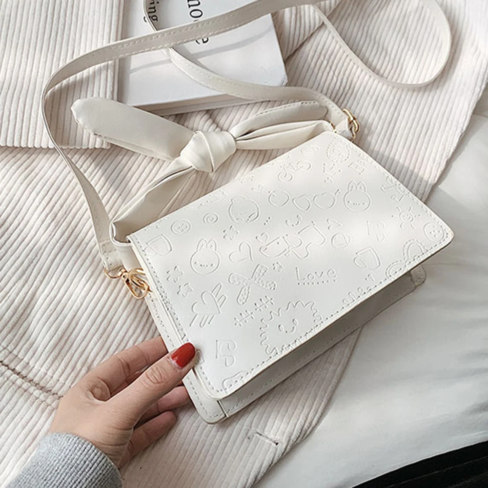 

Crossbody Bag For Women 2021 Trends Leather Shoulder Bag Small Square Bag Fashion Lady Handbag Designer Travel Messenger Bag