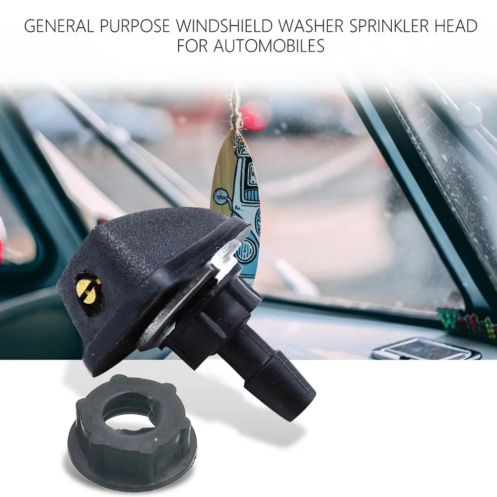 

1pair 8mm Car Windshield Washer Sprinkler Head Wiper Adjustment Fornt Windscreen Sprayer Nozzle Fan Spout Cover Washer Outlet