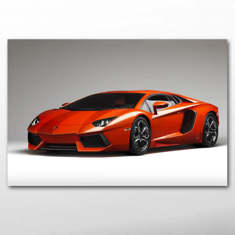Автомобиль супер автомобиль роскошный апутан оранжевый картина печатная стена