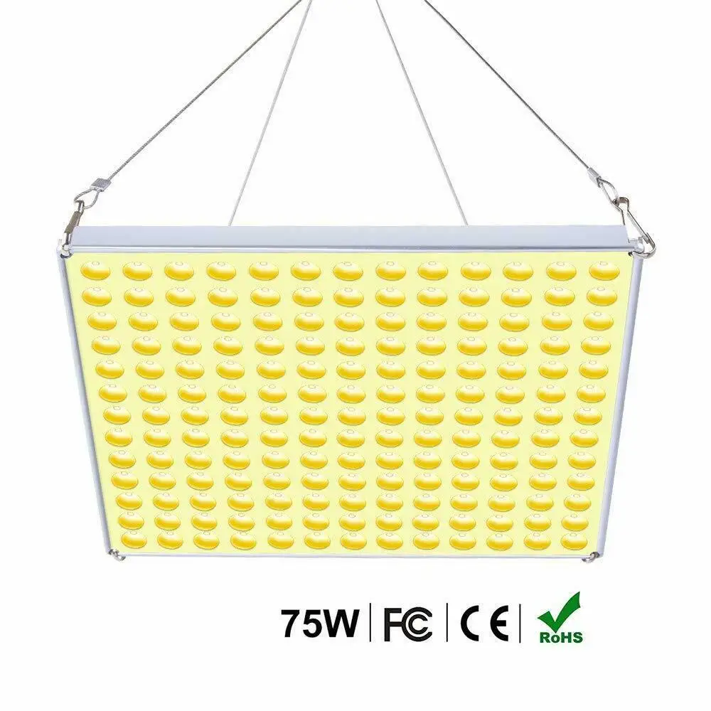 Led Grow Light 75W Full Spectrum Plant Lamp Sunlight Seeding&Veg&Bloosom Stages for Greenhouse Indoor Tent Plant Growth