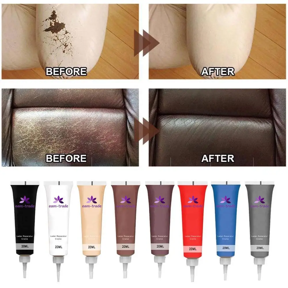 

20ml Leather Repair Gel Car Seat Home Leather Complementary Repair Color Repair Refurbishing Cream Paste Leather Cleaner