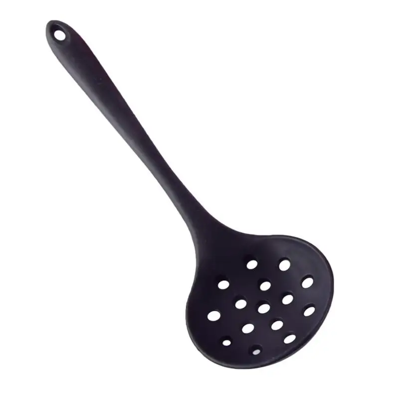

Long Handle Silicone Slotted Spoon Non-Stick Cooking Strainer Heat Resistant Filter Spoon Ladle Spoon for Home Kitchen Tool