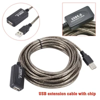 10 meter usb 2 0 active repeater signal strengthen connection cable for access usb flash drive printer high speed cables
