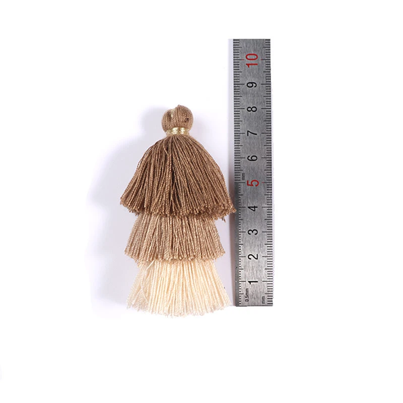 5 шт. 8 см 3 уровня контрастных цветов маленькая башня сокровищ кисточки ювелирные