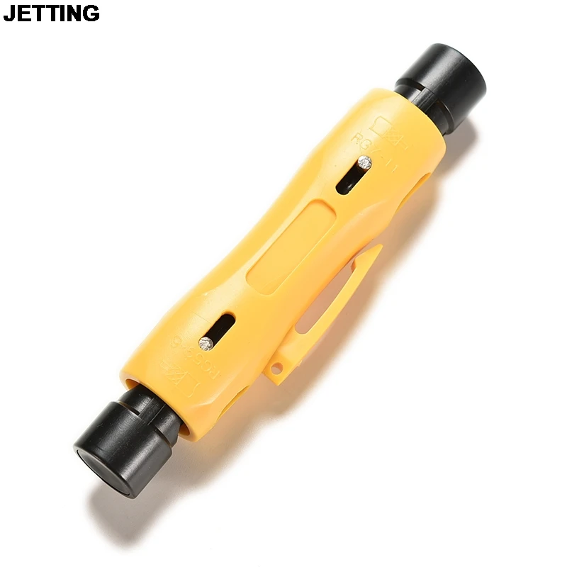 

JETTING Speedy Coax Coaxial Cable Cutter Stripper Tool for RG6 RG59 RG7 RG11 Cat5/6e Stripping Tool 1 pc Drop Shipping