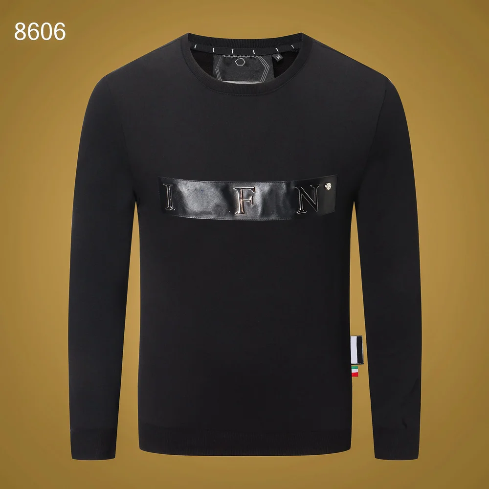 

Metal Letter QP Philipp Plein Brand Men Sweatshirt O-neck Skulls Pattern Hoodie Sweatshirt for Men Hoodie Sweatshirts M-3XL