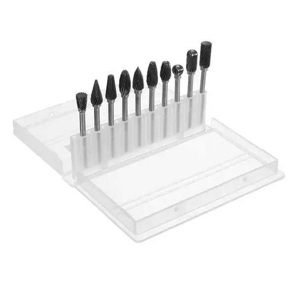 Новое поступление 10 шт. 3 мм хвостовик карбид вольфрама набор заусенцев одна