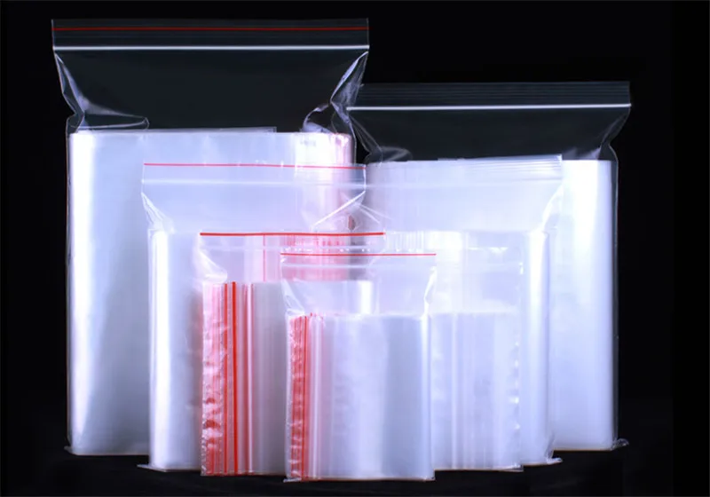 Прозрачные мешки на молнии 50 шт. многоразовые пакеты для хранения ювелирных