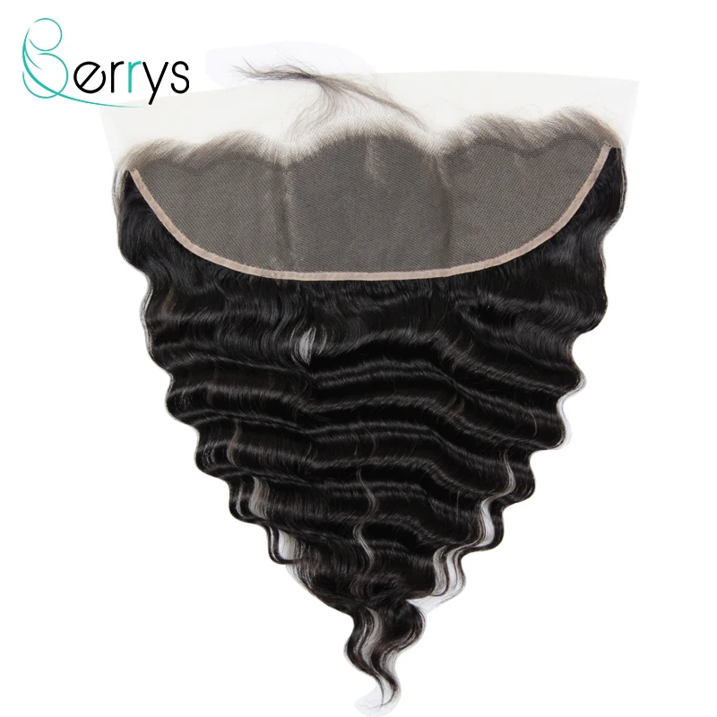 Berryshair 10A перуанские человеческие волосы 13x4 прозрачные кружевные фронтальные