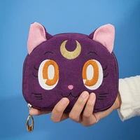 anime card captor sakura kawaii luna purse portable cute girl tsukino usagi star moon cosplay wallet cartoon coin zipper gift