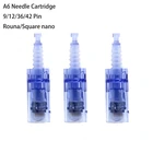 1050100 шт Круглые Nano Pin иголочный картридж Электрический автоматический микроиглы дермы ручка наконечника питания Вход для мезо