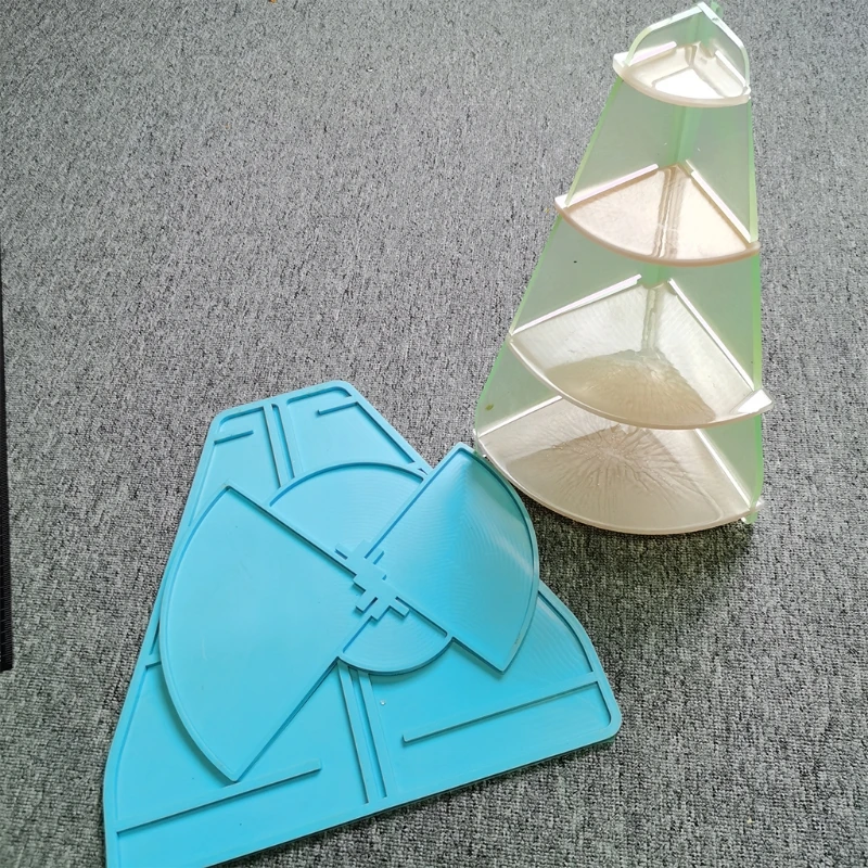 

1 Set Cosmetic Rack Epoxy Resin Mold Makeup Storage Holder Shelf Silicone Mould DIY Crafts Decorations Organizer Casting Tool