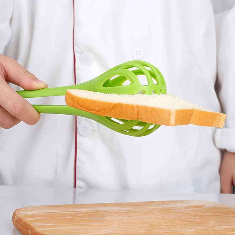 

2021 Plastic Kitchen Whisk Versatile Dual-Use Manual Egg Whisk Food Tongs for Baking Multi Purpose Home Kitchen Tool