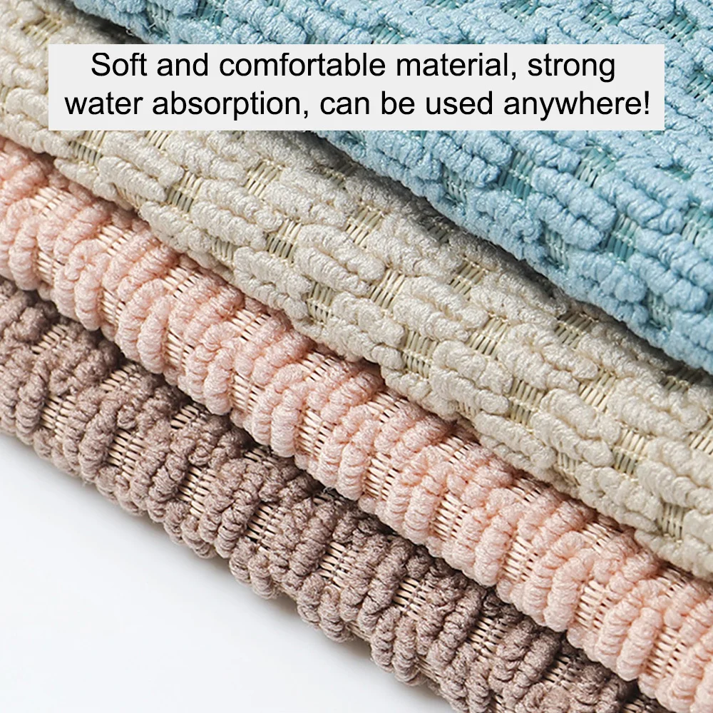 

Efficient Microfiber Cleaning Cloth Kitchen Anti-grease Wiping Rag Super Absorbent Home Washing Dish Kitchen Cleaning Towel