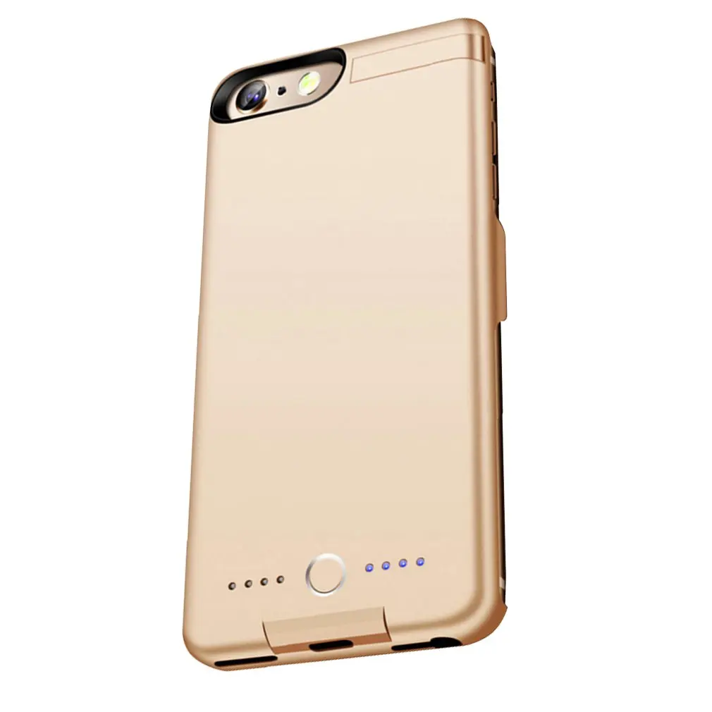 Gold 5000 мАч чехол для зарядного устройства для iPhone 6/6 S/7/8 чехол для зарядного устройства чехол для мобильного телефона - Цвет: Gold