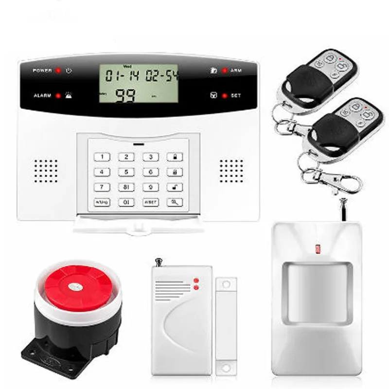 

Russian French Spanish Portuguese Italian Polish Czech Voice Wireless Wire GSM SMS Home Security Alarm Intercom System
