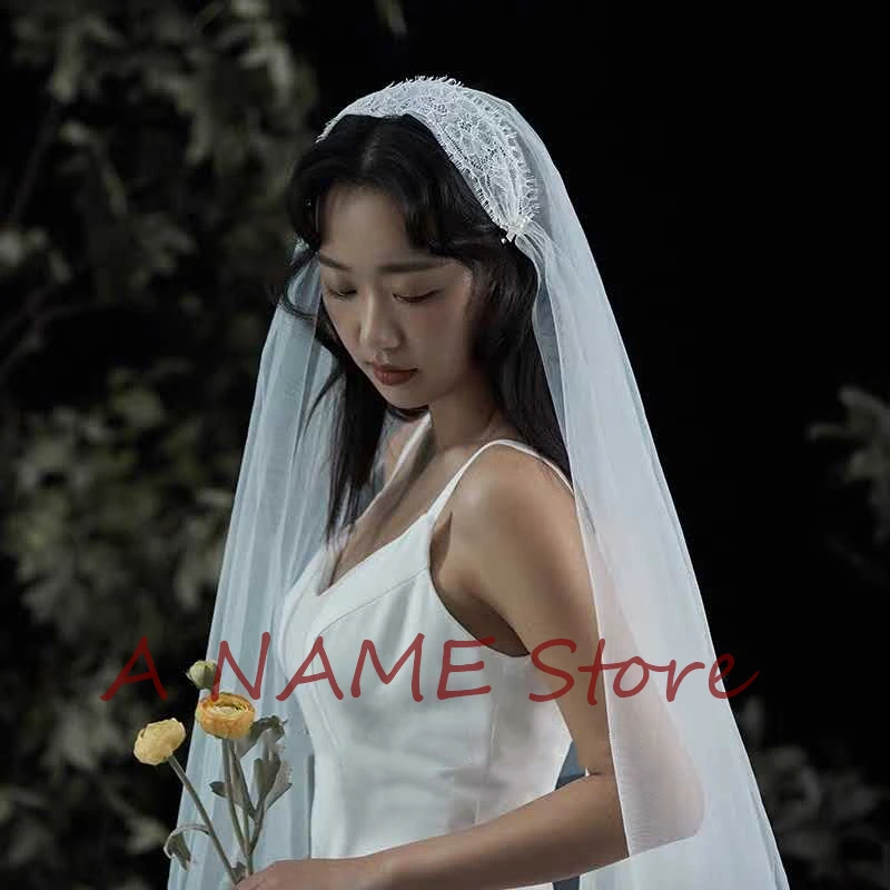 Соборная винтажная Джульетта кружевные свадебные фаты для невест длинные