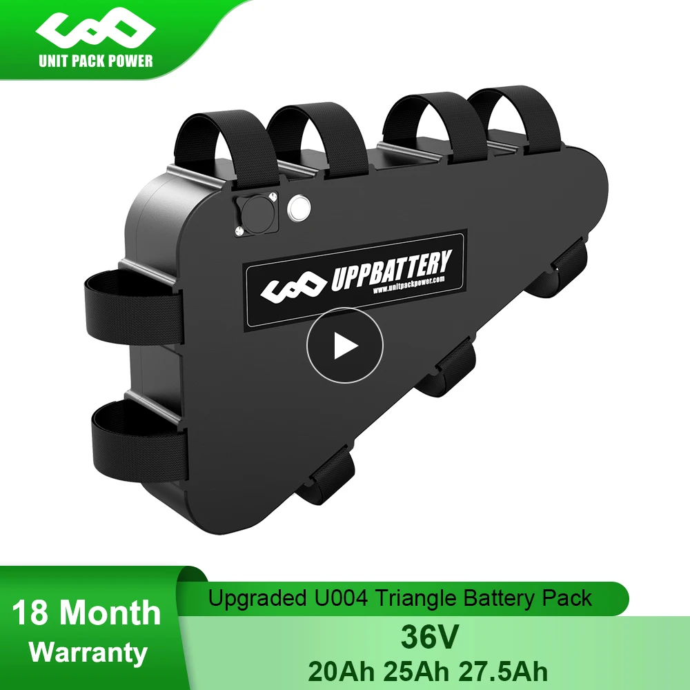 

UPP Triangle Electric eBike Battery 36V 28Ah 25Ah 20Ah With Switch&USB for 1000W 750W 500W 350W 250W Bafang TSDZ2 Bicycle Motor