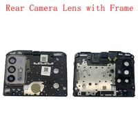 rear back camera lens glass with frame holder for motorola moto g10 camera frame repair replacement parts