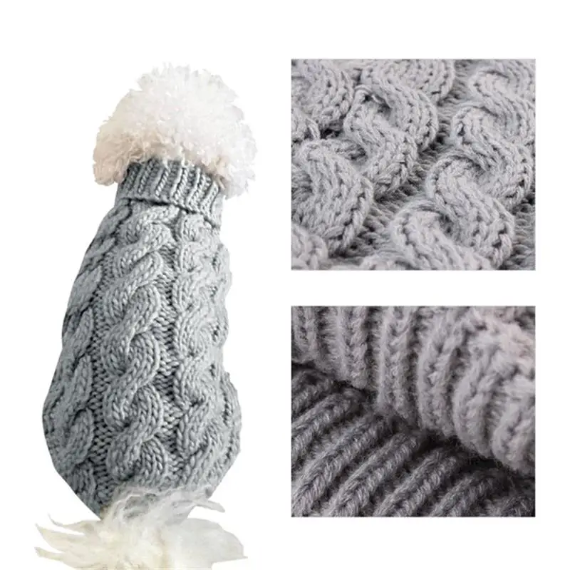 

Одежда Для Собак New Fashion Autumn And Winter Pet Clothes Dog Sweater Handsome Solid Color Retro Thick Casual Warm Cat Clothes