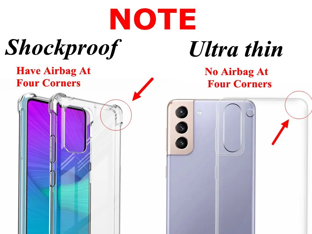 

Clear Airbag Case For Samsung Galaxy S21 Ultra Plus S20 FE Soft Shockproof Covers For Samsung S20 FE S10 S21 s21 s20 ultra plus