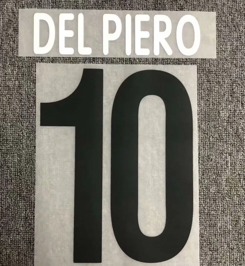 

2002-2003 #10 DEL PIERO #11 NEDVED Nameset Printing iron Transfer Badge