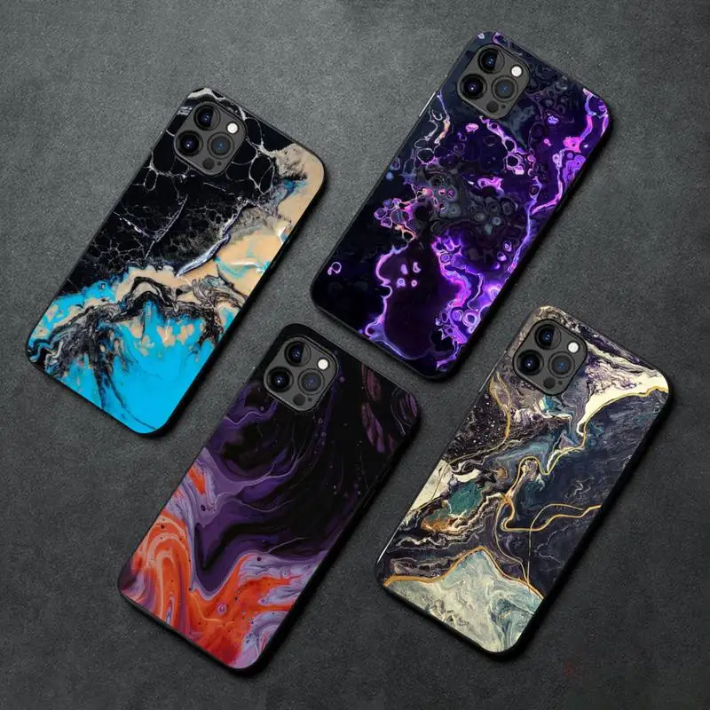 

Marble Colorful Phone Case For IPhone SE2 11 12 13 Pro XS MAX XS XR 8 7 6 Plus Case