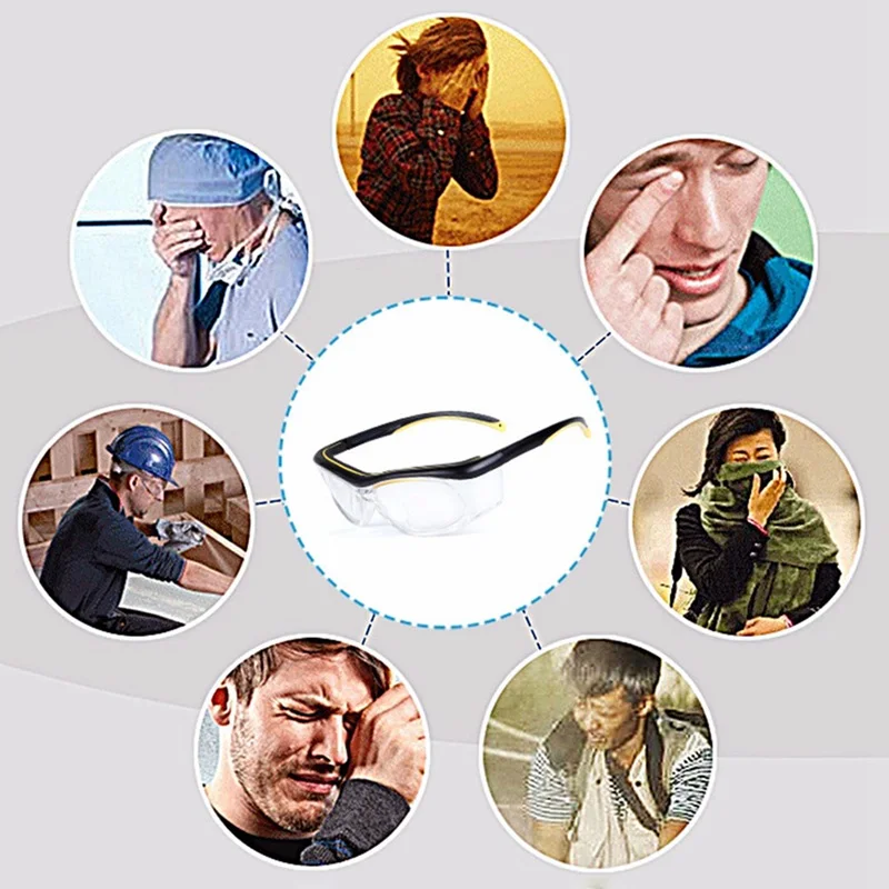 2020 рабочая обувь очки анти-всплеск ветер пыли защитные оптические линзы рамка